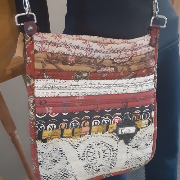 Upcycled crossbody purse/ bag- brand new. Made in Ontario - Picture 3 of 5